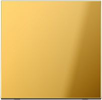 Лицевая панель Jung LS990 metal для 1-кл. выключателя золото картинка